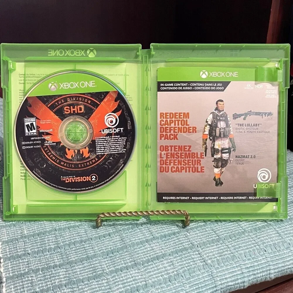 Tom Clancy's The Division 2 ( XBOX ONE) TESTED Complete Case Disc Video Game